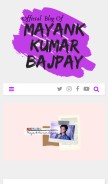 How mayankkumarbajpay.blogspot.com looks like on a mobile device such as an iPhone.