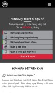 How maybanhang.net looks like on a mobile device such as an iPhone.