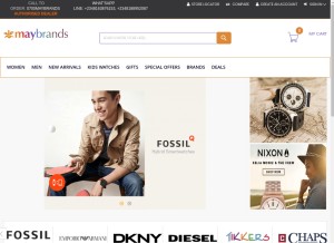 How maybrands.com.ng looks like on a tablet such as an iPad.