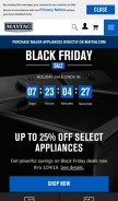 How maytag.com looks like on a mobile device such as an iPhone.