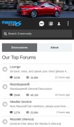 How mazda6club.com looks like on a mobile device such as an iPhone.