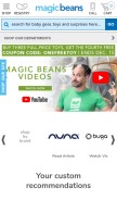 How mbeans.com looks like on a mobile device such as an iPhone.