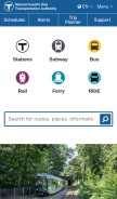 How mbta.com looks like on a mobile device such as an iPhone.