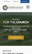 How mbts.edu looks like on a mobile device such as an iPhone.