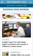 How mcall.com looks like on a mobile device such as an iPhone.