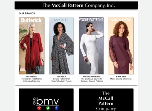 How mccall.com looks like on a tablet such as an iPad.