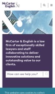 How mccarter.com looks like on a mobile device such as an iPhone.