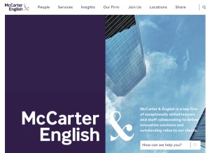 How mccarter.com looks like on a tablet such as an iPad.