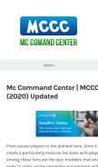 How mccommandcenter.com looks like on a mobile device such as an iPhone.