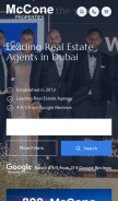 How mcconeproperties.com looks like on a mobile device such as an iPhone.
