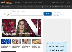 How mchsi.com looks like on a tablet such as an iPad.