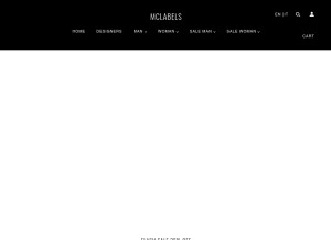 How mclabels.com looks like on a tablet such as an iPad.