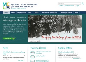 How mcls.org looks like on a tablet such as an iPad.