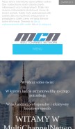 How mcnetwork.pl looks like on a mobile device such as an iPhone.