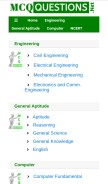 How mcqquestions.net looks like on a mobile device such as an iPhone.