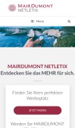 How md-nx.com looks like on a mobile device such as an iPhone.