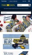 How mden.com looks like on a mobile device such as an iPhone.