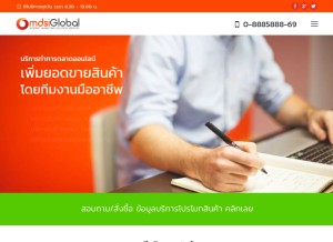 How mdsiglobal.com looks like on a tablet such as an iPad.