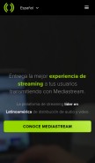 How mdstrm.com looks like on a mobile device such as an iPhone.
