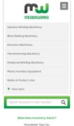 How meadoworks.com looks like on a mobile device such as an iPhone.
