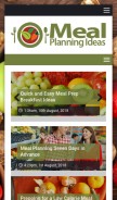 How mealplanningideas.com looks like on a mobile device such as an iPhone.