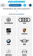 How mecatechnic.com looks like on a mobile device such as an iPhone.