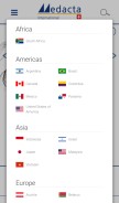 How medacta.com looks like on a mobile device such as an iPhone.