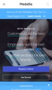 How medallia.com looks like on a mobile device such as an iPhone.