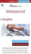 How medapproved.com looks like on a mobile device such as an iPhone.