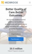 How medbridgeeducation.com looks like on a mobile device such as an iPhone.