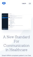 How medchatapp.com looks like on a mobile device such as an iPhone.