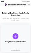 How media.io looks like on a mobile device such as an iPhone.