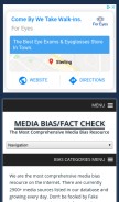 How mediabiasfactcheck.com looks like on a mobile device such as an iPhone.