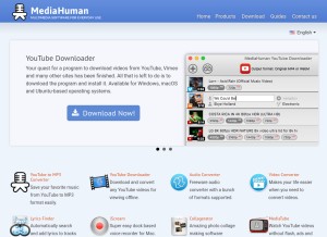 How mediahuman.com looks like on a tablet such as an iPad.