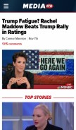 How mediaite.com looks like on a mobile device such as an iPhone.