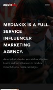 How mediakix.com looks like on a mobile device such as an iPhone.
