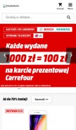 How mediamarkt.pl looks like on a mobile device such as an iPhone.