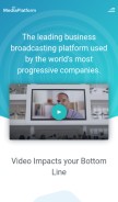 How mediaplatform.com looks like on a mobile device such as an iPhone.