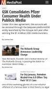 How mediapost.com looks like on a mobile device such as an iPhone.