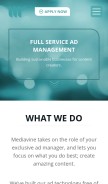 How mediavine.com looks like on a mobile device such as an iPhone.