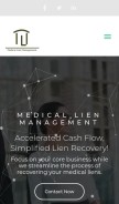 How medicallienmgt.com looks like on a mobile device such as an iPhone.