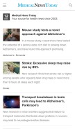 How medicalnewstoday.com looks like on a mobile device such as an iPhone.