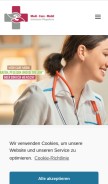 How medicare-mobil.de looks like on a mobile device such as an iPhone.