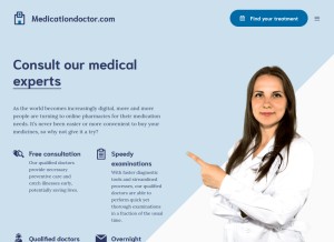 How medicationdoctor.com looks like on a tablet such as an iPad.