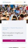 How medisafe.com looks like on a mobile device such as an iPhone.