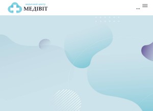 How medivit.in.ua looks like on a tablet such as an iPad.