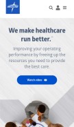 How medline.com looks like on a mobile device such as an iPhone.