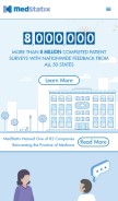 How medstatix.com looks like on a mobile device such as an iPhone.