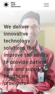 How medtechsolutions.com looks like on a mobile device such as an iPhone.