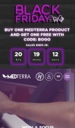 How medterracbd.com looks like on a mobile device such as an iPhone.